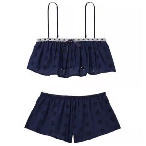 Victoria's Secret Navy Blue Sleepwear Set